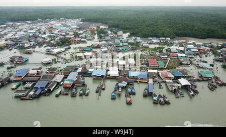 Vista drone di Pulau Ketam , Malaysia Foto Stock