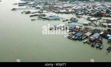 Vista drone di Pulau Ketam , Malaysia Foto Stock