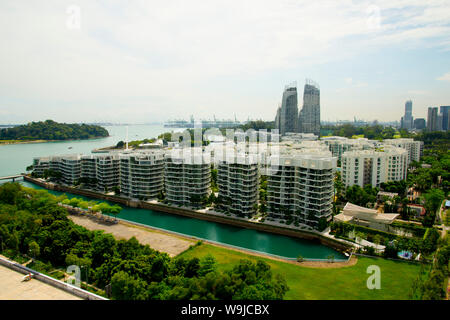 Moderni appartamenti nella città di Singapore Foto Stock