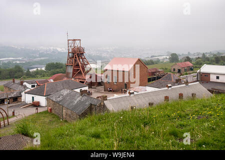 Big Pit National Coal Museum, Blaenavon, Lancaster, South Wales, GB, Regno Unito Foto Stock