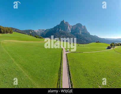 I prati di Seiser Alm, Siusi allo Sciliar e Castelrotto - Castelrotto , Südtirol - Alto Adige, Italia, 30071279.Caption locale *** paesaggio, fi Foto Stock