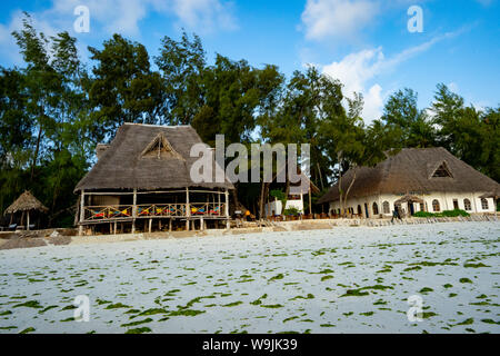 Una vacanza Lodge sulla costa est di Zanzibar Foto Stock