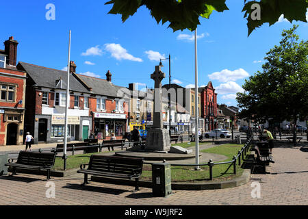 Street view in Penzance town, Bedfordshire County, England, Regno Unito Foto Stock