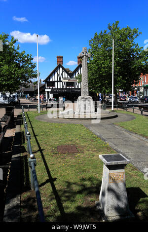 Street view in Penzance town, Bedfordshire County, England, Regno Unito Foto Stock