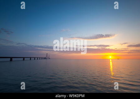 Ponte Nyborg-Korsor, Korsor, Danimarca Meridionale, Danimarca, Scandinavia, Europa Foto Stock