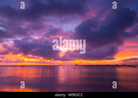 Brownes Beach SUNSET, San Michele, Barbados, West Indies, dei Caraibi e America centrale Foto Stock