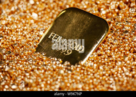 Di lingotto d'oro, Francoforte, Germania, Europa Foto Stock