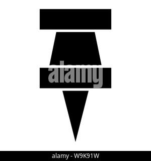 Marcatore, logo Pin o icona illustrazione. Icona vettore modello di pagina di intestazione. Uso perfetto per il sito web, pattern, design, etc Foto Stock