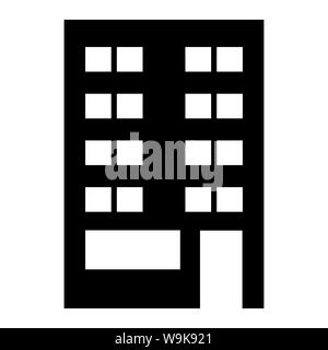 I nostri servizi edificio, ufficio, American solido Icona Glyph Web Modello di scheda. Uso perfetto per il web, design pattern, ecc. Foto Stock