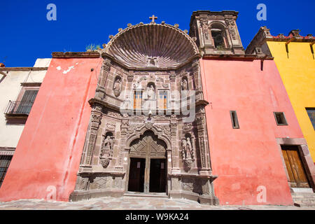 San Miguel De Allende, Nuestra Senora de Salud chiesa nel centro storico della città Foto Stock