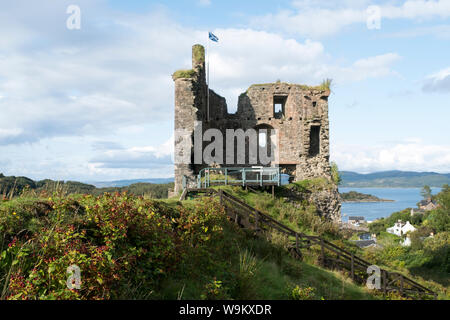 Tarbert Castle, Tarbert, Argyll, Scozia. Foto Stock