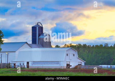 Sunrise, Dayton, Shenandoah Valley, Virginia, Stati Uniti d'America Foto Stock