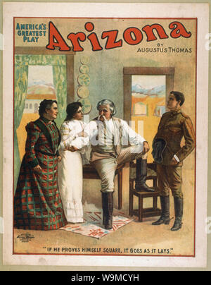 Arizona America del più grande gioco. Riassunto: 1 stampa : Litografia a colori ; foglio 46 x 36 cm. (Formato poster) Foto Stock