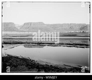 Intorno al Mar Morto (Bahr LUT). Antica fortezza di Masada (Sebbeh) Foto Stock