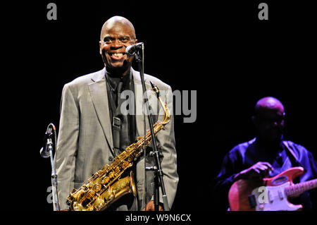 Maceo Parker, sassofonista americano di funk e soul jazz Foto Stock