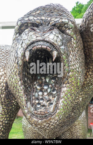 British Ferriere Centro e Shropshire Sculpture Park,off A5 road,Morda,Oswestry,Shropshire,l'Inghilterra,Galles,Welsh,confine,UK,GB,l'inglese,British, Foto Stock