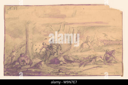 Battaglia di Chickamauga, Georgia, Settembre 19, 1863 Foto Stock