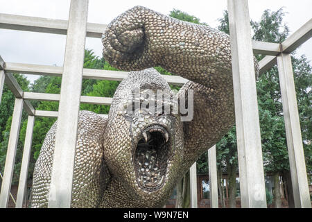 British Ferriere Centro e Shropshire Sculpture Park,off A5 road,Morda,Oswestry,Shropshire,l'Inghilterra,Galles,Welsh,confine,UK,GB,l'inglese,British, Foto Stock