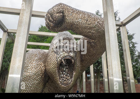 British Ferriere Centro e Shropshire Sculpture Park,off A5 road,Morda,Oswestry,Shropshire,l'Inghilterra,Galles,Welsh,confine,UK,GB,l'inglese,British, Foto Stock