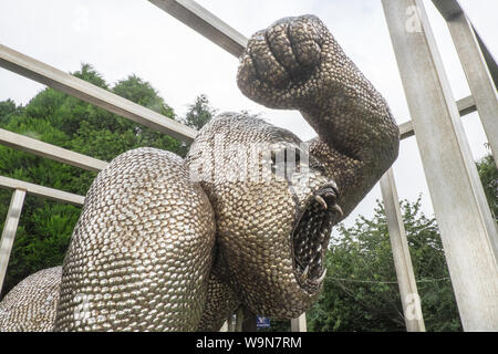 British Ferriere Centro e Shropshire Sculpture Park,off A5 road,Morda,Oswestry,Shropshire,l'Inghilterra,Galles,Welsh,confine,UK,GB,l'inglese,British, Foto Stock