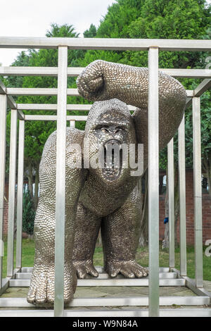 British Ferriere Centro e Shropshire Sculpture Park,off A5 road,Morda,Oswestry,Shropshire,l'Inghilterra,Galles,Welsh,confine,UK,GB,l'inglese,British, Foto Stock