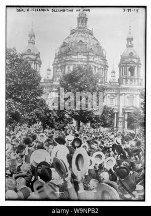 Berlino -- il tifo dichiarazione di guerra Foto Stock