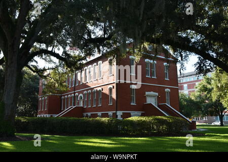 Ho creato questa fotografia architettonica della storica Osceola County Courthouse nel 2019. Questo è il più antico funzionamento Courthouse in Florida. Foto Stock