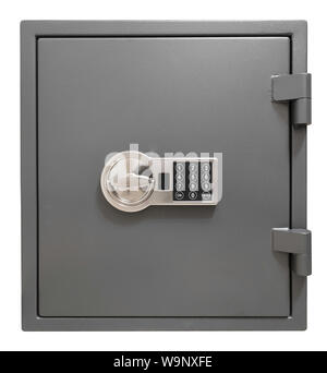 Piccola cassetta di sicurezza isolati con percorso di clipping incluso Foto Stock