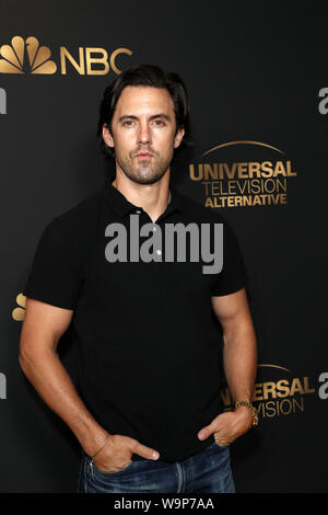 Agosto 13, 2019, West Hollywood, CA, Stati Uniti d'America: LOS ANGELES - agosto 13: Milo Ventimiglia presso la NBC e Universal EMMY Nominee celebrazione presso il ristorante tesse il Agosto 13, 2019 in West Hollywood, CA (credito Immagine: © Kay Blake/ZUMA filo) Foto Stock