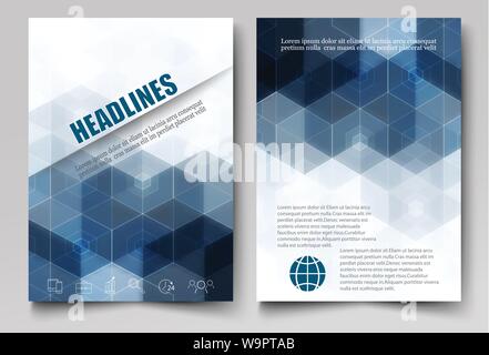 Dark triangoli ed esagoni su sfondo bianco.Modello brochure, volantini,rapporto,ufficiale.eps vettoriali10 Illustrazione Vettoriale