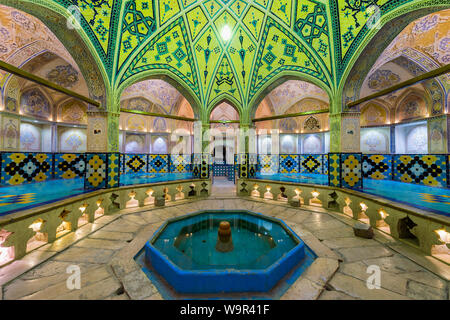 Sultan Amir Ahmad Bathhouse, Kashan, Provincia di Isfahan, Repubblica Islamica di Iran Foto Stock