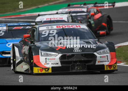 La #99 di Audi Sport Team Phoenix Audi RS5 Turbo DTM di Mike Rockenfeller a Brands Hatch Foto Stock