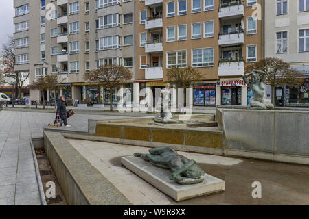 Franz-Neumann-Platz, Reinickendorf, Berlino, Deutschland Foto Stock