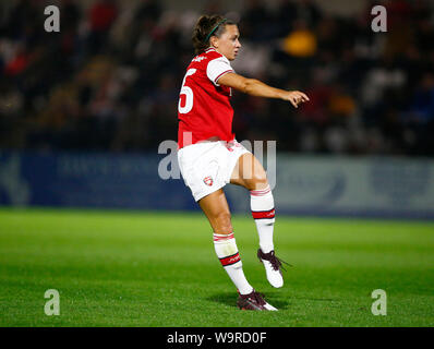 Boreham Wood, Regno Unito. 14 Ago, 2019. BOREHAMWOOD, Inghilterra - 14 agosto: Katie McCabe di Arsenal durante la pre-stagione amichevole tra l'Arsenal e Barcellona Donne al Parco Prato su agosto 14, 2019 a Borehamwood, Inghilterra. Credit: Azione Foto Sport/Alamy Live News Foto Stock