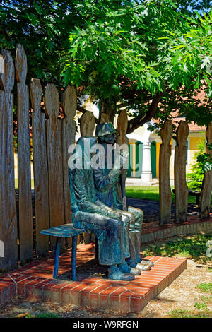 Heimatmuseum, Göcseji Village Museum, Kunstwerk, König und Königin, Király és Királyné Foto Stock