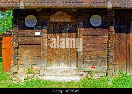 Örség, Wächterregion, Museumsdorf, Pityerszer, Haus Foto Stock