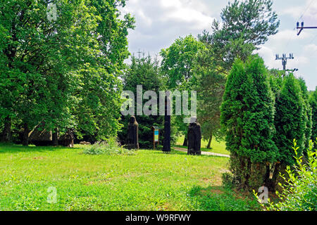 Örség, Wächterregion, Gedenkplatz, errichtet 2001, ungarische Helden Foto Stock