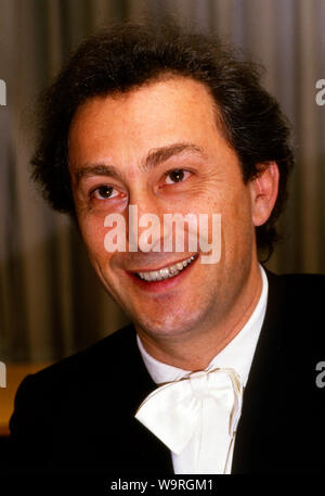 Oleg Maisenberg, russischer pianista, Deutschland 1987. Pianista russo Oleg Maisenger, Germania 1987. Foto Stock