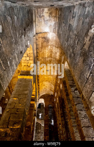 Prigione di Dara antica città di Mardin, Turchia. Foto Stock