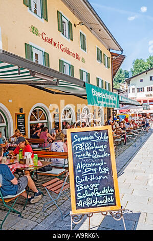 Berchtesgaden (Baviera, Germania) ristorante; Berchtesgaden: typisches gasthaus Foto Stock