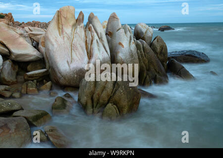 Asia, Asia del sud-est asiatico, Vietnam, Southern, Binh Thuan Provincia, Phan Thiet, Costa.Caption locale *** Foto Stock