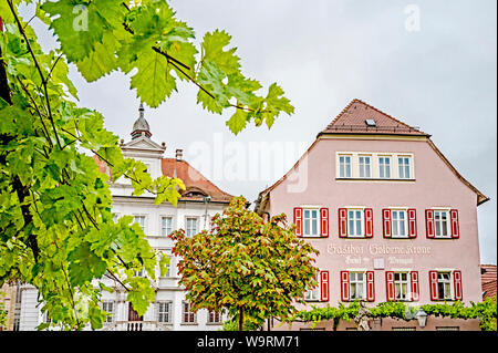 Iphofen (Franken, Deutschland): Stadtbild; Iphofen (Germania, Franconia, Baviera): storico townscape, Foto Stock