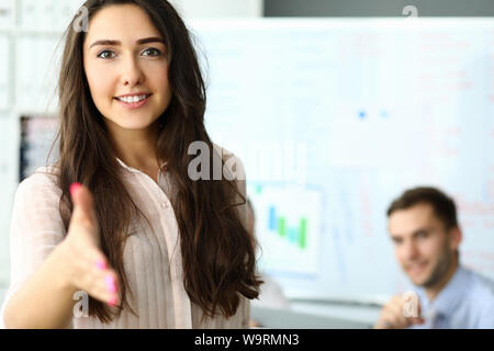 Bella femmina lavoratore Foto Stock