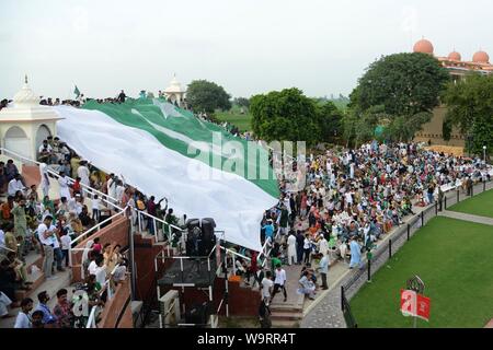 Lahore, Pakistan. 14 Ago, 2019. Credito: Pacific Press Agency/Alamy Live News Foto Stock