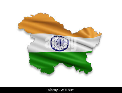 Jammu e Kashmir status speciale, di decodifica Articolo 35bis e Articolo 370 Foto Stock