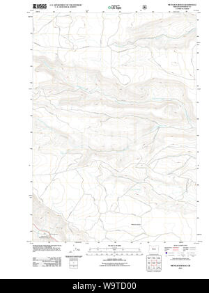 USGS TOPO Map Oregon Banco Metolius 20110808 TM il restauro Foto Stock