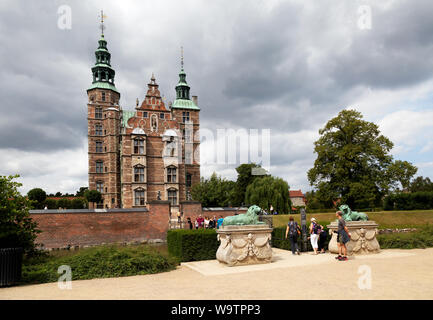 Il Castello di Rosenborg a Copenaghen, un palazzo del xvii secolo nel centro di Copenaghen, Rosenborg Slot, Copenhagen DANIMARCA Scandinavia Europa Foto Stock