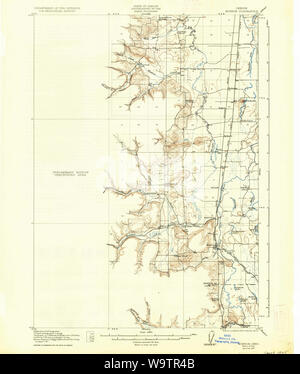 USGS TOPO Map Oregon Monroe 282724 1922 62500 Restauro Foto Stock