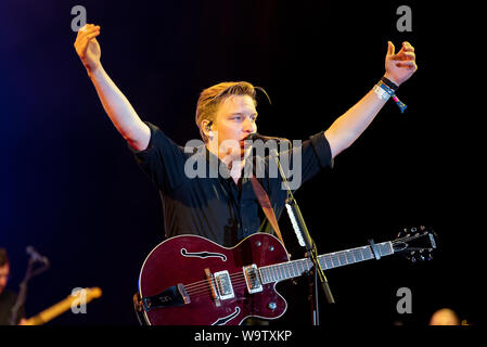 BENICASSIM, SPAGNA - LUGLIO 21: George Ezra (band indie pop) si esibirà in concerto al Festival FIB (Festival Internacional de Benicassim) il 21 luglio 2019 in Foto Stock