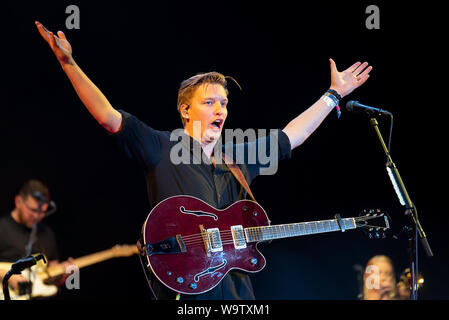 BENICASSIM, SPAGNA - LUGLIO 21: George Ezra (band indie pop) si esibirà in concerto al Festival FIB (Festival Internacional de Benicassim) il 21 luglio 2019 in Foto Stock